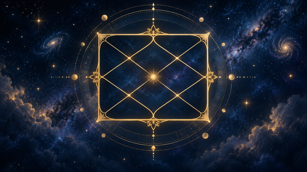 Vedic birth chart illustration for dosha analysis