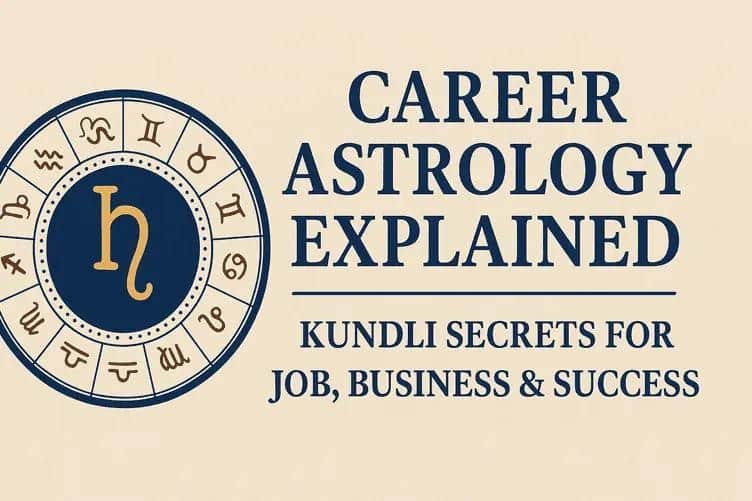 Vedic horoscope chart for career astrology